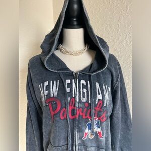 AUTHENTIC NFL NEW ENGLAND PATRIOTS ZIP UP ! XL